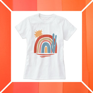 Desert Peach - abstract Southwest motif T-Shirt