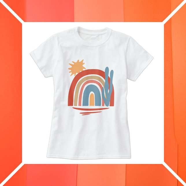 Desert Peach - abstract Southwest motif T-Shirt (Creator Uploaded)