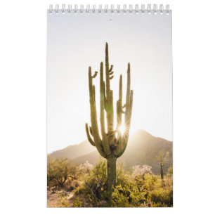 Desert Photo Gift with Cactus  Calendar