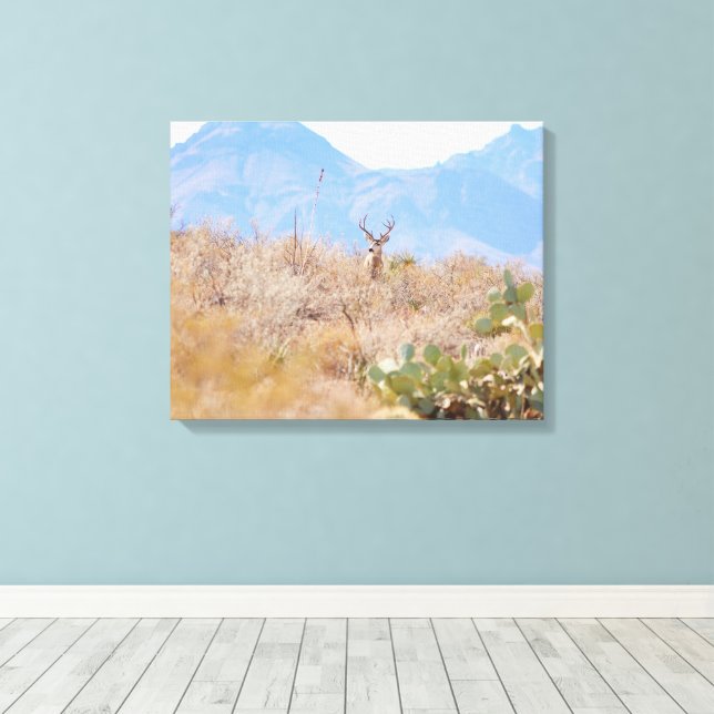 Desert Photography Decor with Deer (Insitu(Wood Floor))