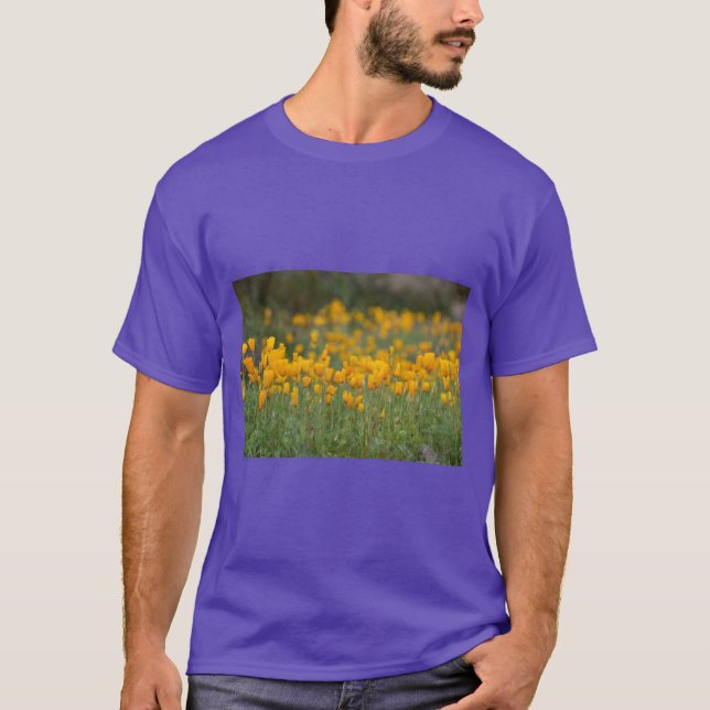 desert poppies on T T-Shirt (Front)