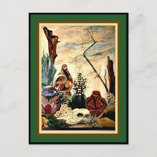 Desert Pottery - Fine Art Postcard (Front)