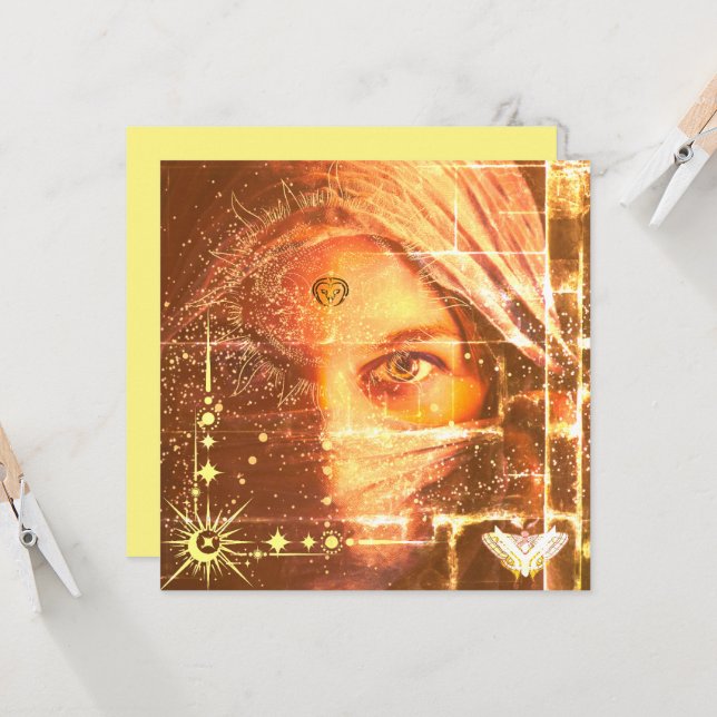 Desert Queen Invitation (Front/Back In Situ)