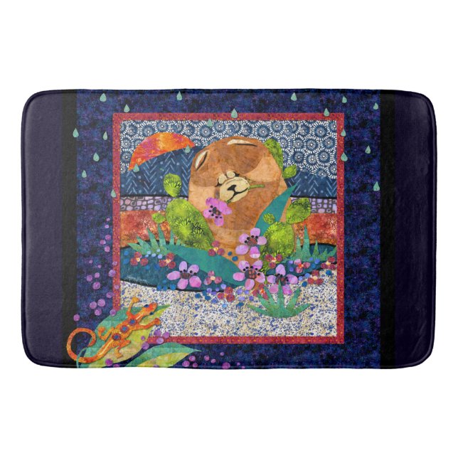 DESERT RAIN SHOWER Chow crate or bath mat (Front)