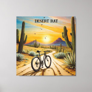 Desert Rat, customisable Canvas Print