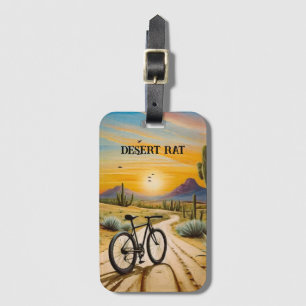 Desert Rat, customisable Luggage Tag