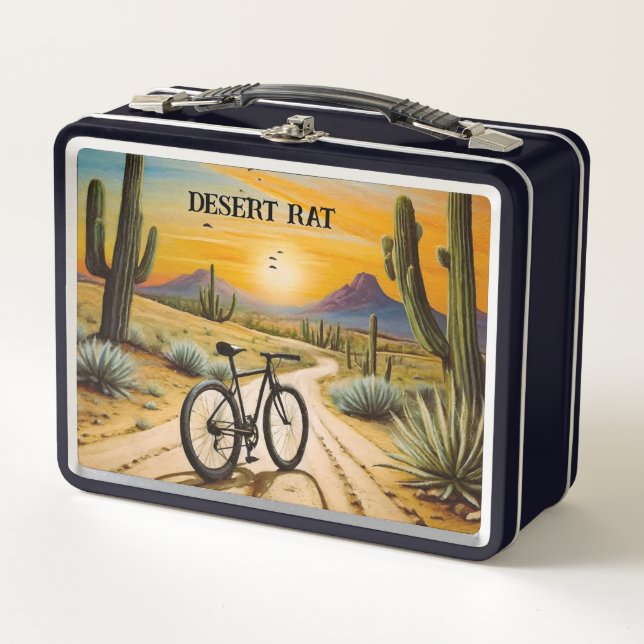 Desert Rat, customisable Metal Lunch Box (Front)