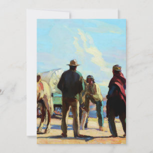 “Desert Rendezvous” by Carl Oscar Borg Thank You Card