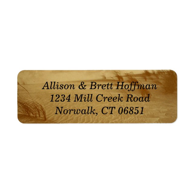 Desert Return Address Label (Front)