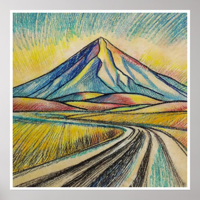 Desert Road - Archival Art Print (Front)