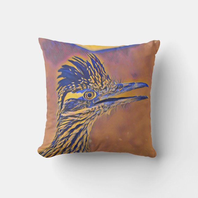 Desert Roadrunner Pillow (Front)