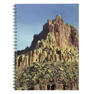 Desert Rock Mountain Peak Landscape Photo Spiral Notebook