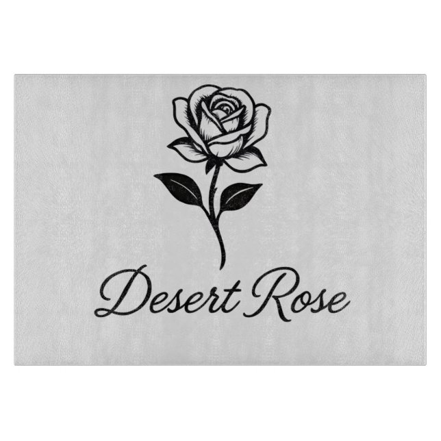 Desert Rose Cutting Board (Front)
