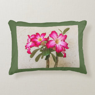 Desert Rose Flowers Decorative Cushion