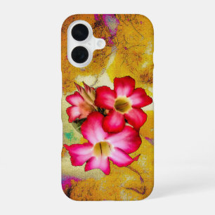 Desert Rose Flowers on Sand iPhone 16 Case