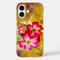 Desert Rose Flowers on Sand iPhone 16 Case