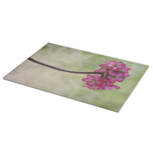 Desert rose in pink cutting board