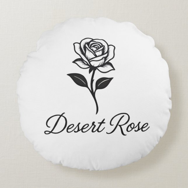 Desert Rose Round Cushion (Front)