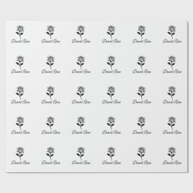 Desert Rose Wrapping Paper (Flat)