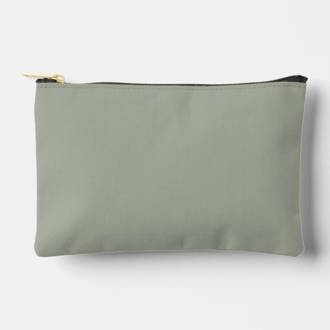 Desert Sage Solid Colour Accessory Pouch (Front)