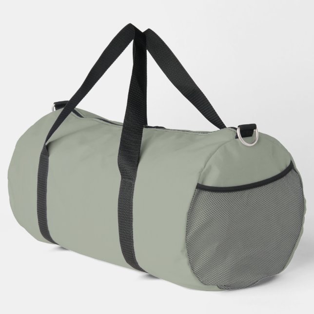 Desert Sage Solid Colour Duffle Bag (Right Corner)