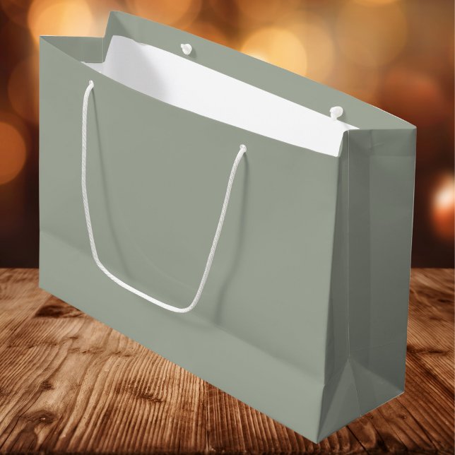 Desert Sage Solid Colour Large Gift Bag (Creator Uploaded)