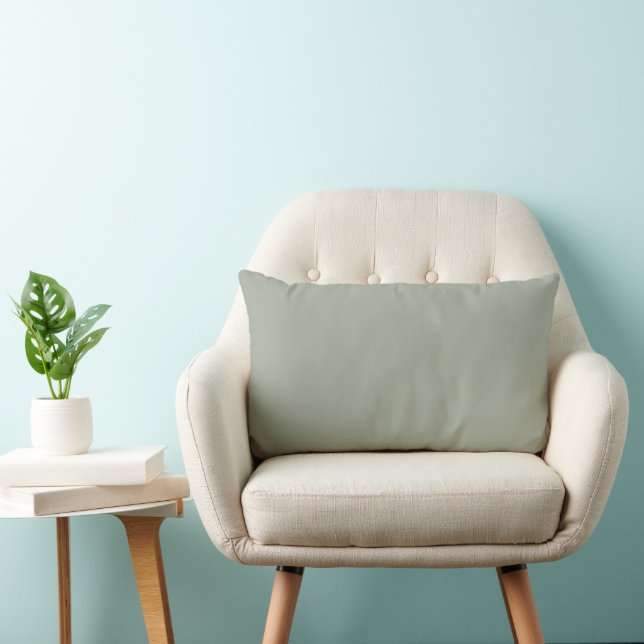 Desert Sage Solid Colour Lumbar Cushion (Chair)