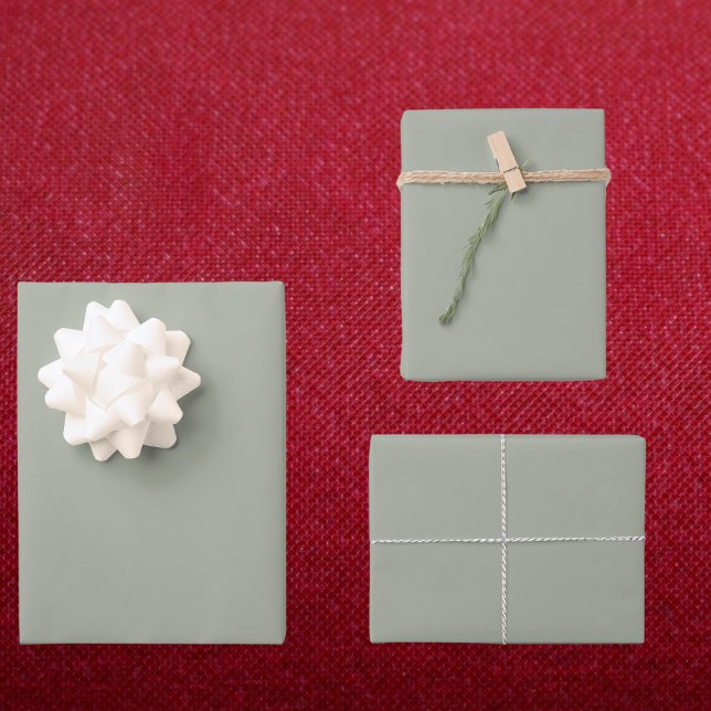 Desert Sage Solid Colour Wrapping Paper Sheet (Creator Uploaded)