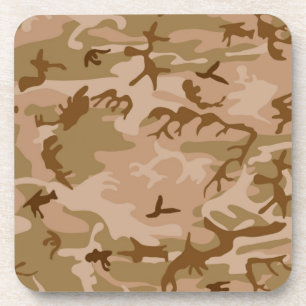 Desert Sand Camoflauge Beverage Coaster