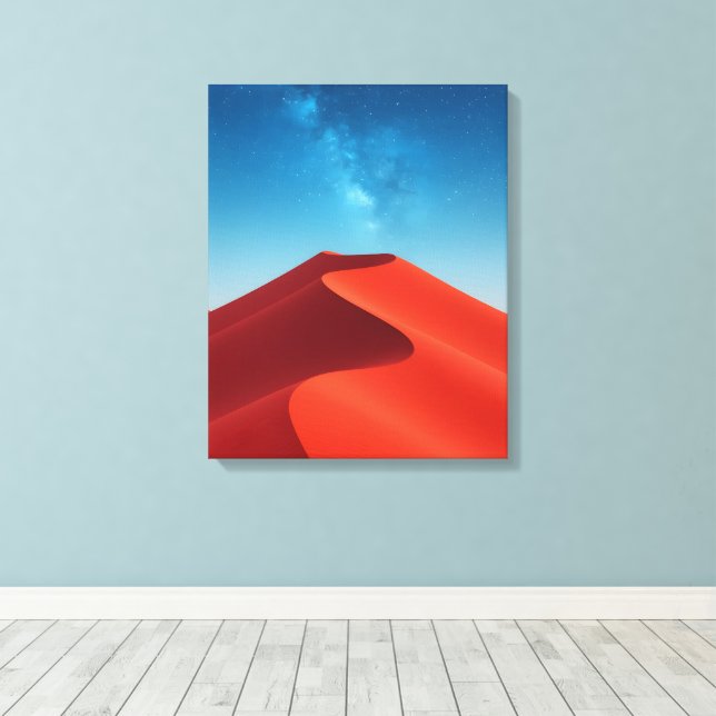 Desert Sand Dune Canvas Print (Insitu(Wood Floor))