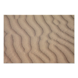 Desert sand ripples photo print
