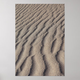 Desert sand ripples poster
