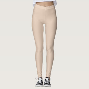 Desert Sand Solid Plain Color Leggings