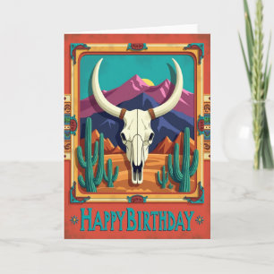 Desert Scene Birthday Card