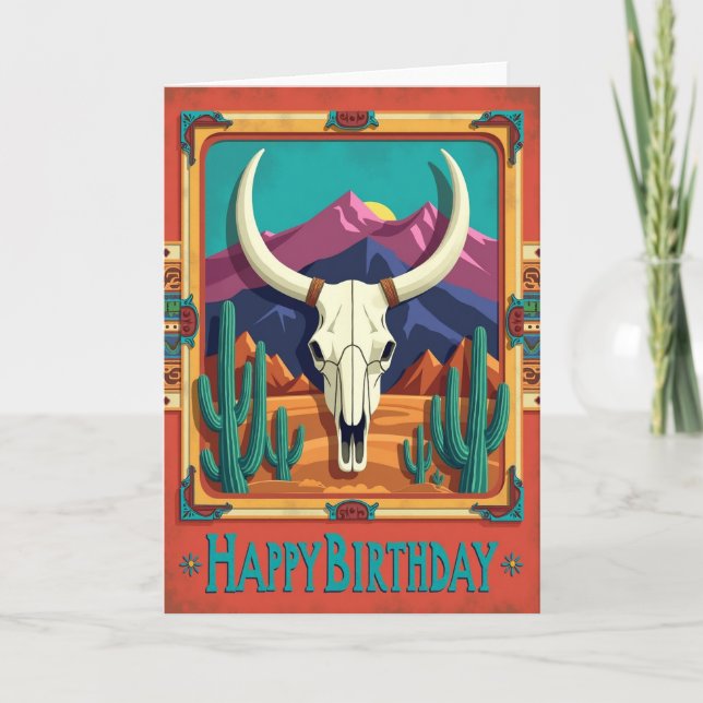 Desert Scene Birthday Card (Front)