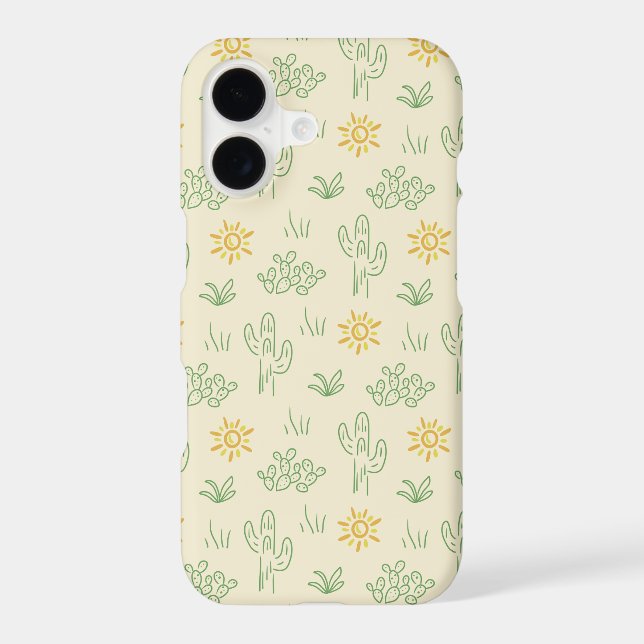 Desert Scene Saguaro Prickly Pear Cactus (Back)