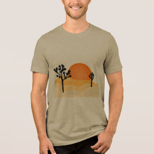 Desert Scene T-shirt Tri-Blend Shirt