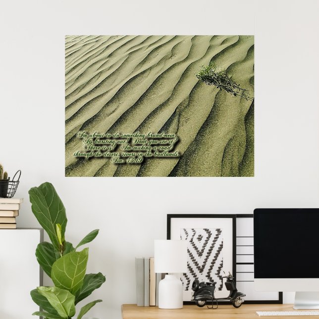 Desert Scripture Inspirational Poster (Home Office)