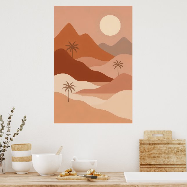 Desert Serenity | Boho Style Wall Art (Kitchen)