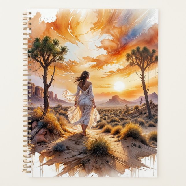 Desert Serenity: Mystical Journey Through the Sand Planner (Front)