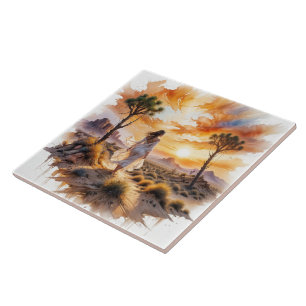 Desert Serenity: Mystical Journey Through the Sand Tile
