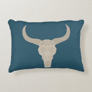 'Desert Skull' Rectangle Throw Pillow