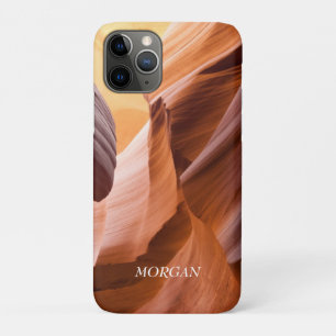 Desert Slot Canyon or Your Photo, White Name iPhon Case-Mate iPhone Case