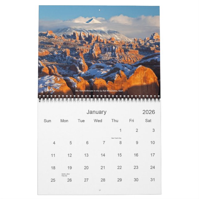 Desert Southwest 2011 Scenic Calendar (Jan 2026)