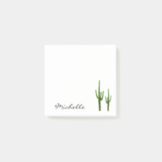 Desert Southwest Cactus Elegant Script Post-it Notes