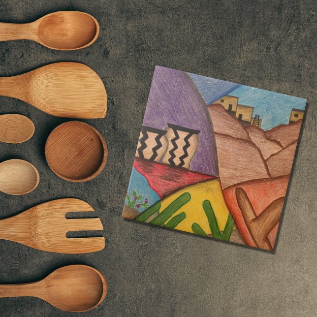 Desert Southwest Colourful Decorative Tile (Creator Uploaded)