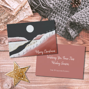 Desert Southwest Folk Art Christmas  Holiday Card