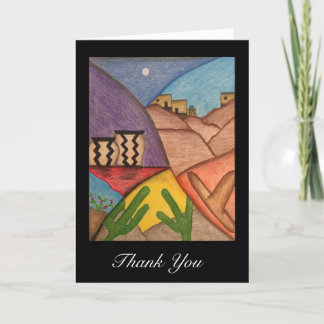 Desert Southwest Thank You Greeting Card
