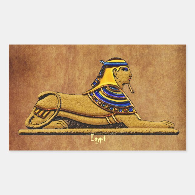 Desert Sphinx Ancient Egypt Stickers (Front)