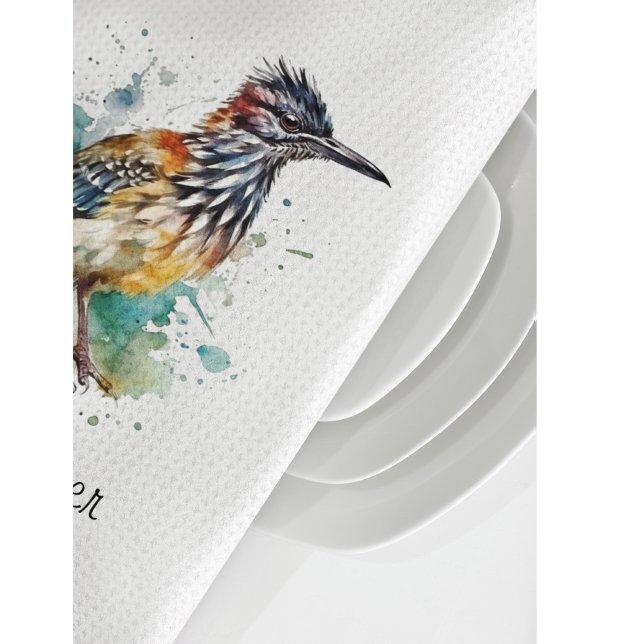 Desert Spirit, Roadrunner in Watercolor, custom Tea Towel (Creator Uploaded)